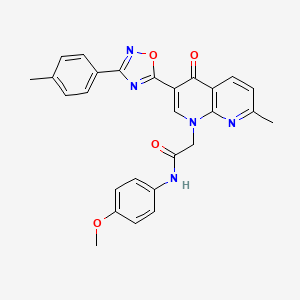 molecular formula C27H23N5O4 B2927116 1-isobutyryl-N-(3-methoxyphenyl)-3,3-dimethylindoline-5-sulfonamide CAS No. 1032002-19-9
