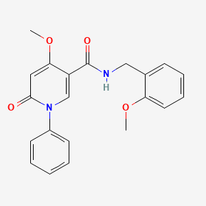 4-methoxy-N-(2-methoxybenzyl)-6-oxo-1-phenyl-1,6-dihydropyridine-3-carboxamide