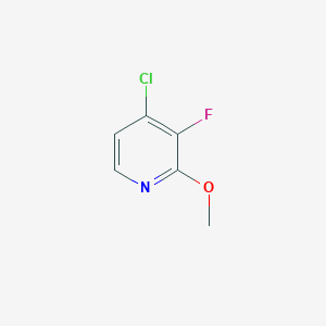 molecular formula C6H5ClFNO B2927119 4-氯-3-氟-2-甲氧基吡啶 CAS No. 1227572-96-4