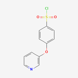 molecular formula C11H8ClNO3S B2927142 4-(Pyridin-3-yloxy)benzene-1-sulfonyl chloride CAS No. 129623-61-6; 694471-97-1