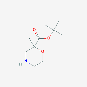 molecular formula C10H19NO3 B2927156 叔丁基 2-甲基吗啉-2-羧酸酯 CAS No. 2138347-64-3