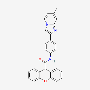 molecular formula C28H21N3O2 B2927177 N-(4-(7-甲基咪唑并[1,2-a]吡啶-2-基)苯基)-9H-呫吨-9-甲酰胺 CAS No. 887198-45-0