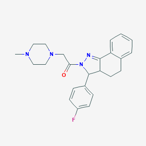 3-(4-fluorophenyl)-2-[(4-methylpiperazin-1-yl)acetyl]-3,3a,4,5-tetrahydro-2H-benzo[g]indazole