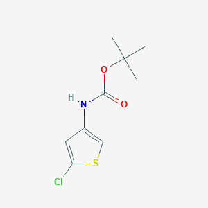 molecular formula C9H12ClNO2S B2927193 tert-butyl N-(5-chlorothiophen-3-yl)carbamate CAS No. 1627559-62-9