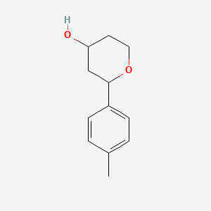 molecular formula C12H16O2 B2927198 2-(p-Tolyl)tetrahydro-2H-pyran-4-ol CAS No. 222405-29-0