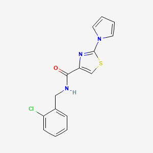 N-(2-chlorobenzyl)-2-(1H-pyrrol-1-yl)thiazole-4-carboxamide