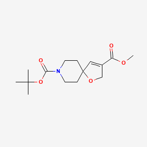 molecular formula C15H23NO5 B2927223 8-O-Tert-butyl 3-O-methyl 1-oxa-8-azaspiro[4.5]dec-3-ene-3,8-dicarboxylate CAS No. 2287301-33-9