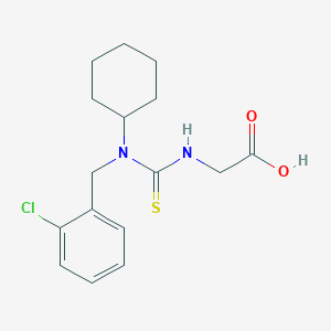 ({[(2-Chlorobenzyl)(cyclohexyl)amino]-carbonothioyl}amino)acetic acid