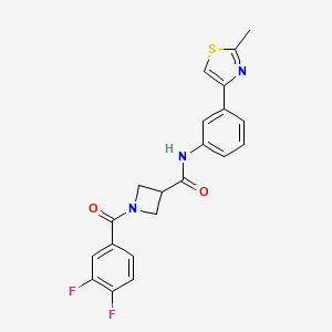 1-(3,4-difluorobenzoyl)-N-(3-(2-methylthiazol-4-yl)phenyl)azetidine-3-carboxamide