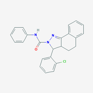 3-(2-chlorophenyl)-N-phenyl-3,3a,4,5-tetrahydro-2H-benzo[g]indazole-2-carboxamide
