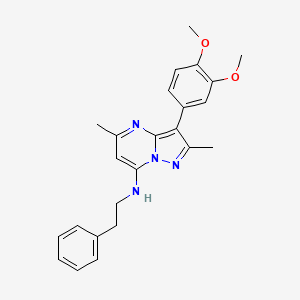 3-(3,4-dimethoxyphenyl)-2,5-dimethyl-N-(2-phenylethyl)pyrazolo[1,5-a]pyrimidin-7-amine