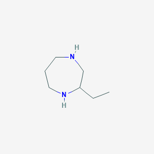 molecular formula C7H16N2 B2927257 2-乙基-1,4-二氮杂环戊烷 CAS No. 105627-83-6