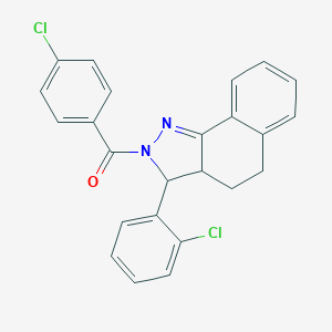 2-(4-chlorobenzoyl)-3-(2-chlorophenyl)-3,3a,4,5-tetrahydro-2H-benzo[g]indazole