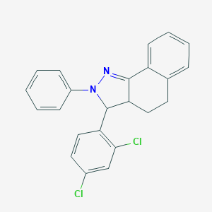 molecular formula C23H18Cl2N2 B292727 3-(2,4-dichlorophenyl)-2-phenyl-3,3a,4,5-tetrahydro-2H-benzo[g]indazole 