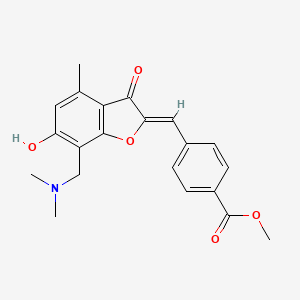 (Z)-methyl 4-((7-((dimethylamino)methyl)-6-hydroxy-4-methyl-3-oxobenzofuran-2(3H)-ylidene)methyl)benzoate