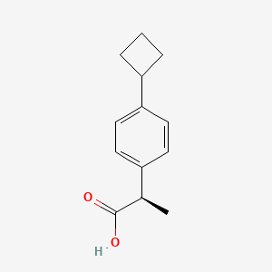 (2R)-2-(4-Cyclobutylphenyl)propanoic acid