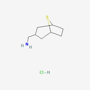 molecular formula C8H16ClNS B2927304 {8-Thiabicyclo[3.2.1]octan-3-yl}methanamine hydrochloride CAS No. 2126160-18-5