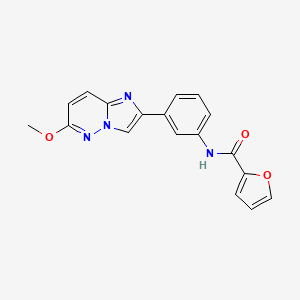 N-(3-(6-methoxyimidazo[1,2-b]pyridazin-2-yl)phenyl)furan-2-carboxamide