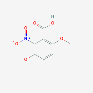 molecular formula C9H9NO6 B2927337 3,6-二甲氧基-2-硝基苯甲酸 CAS No. 50472-09-8