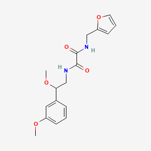 molecular formula C17H20N2O5 B2927372 N1-(furan-2-ylmethyl)-N2-(2-methoxy-2-(3-methoxyphenyl)ethyl)oxalamide CAS No. 1705323-19-8