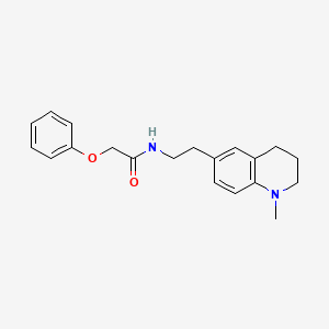 molecular formula C20H24N2O2 B2927380 N-(2-(1-甲基-1,2,3,4-四氢喹啉-6-基)乙基)-2-苯氧基乙酰胺 CAS No. 955790-17-7