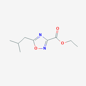5-Isobutyl-[1,2,4]oxadiazole-3-carboxylic acid ethyl ester