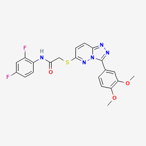 N-(2,4-difluorophenyl)-2-((3-(3,4-dimethoxyphenyl)-[1,2,4]triazolo[4,3-b]pyridazin-6-yl)thio)acetamide