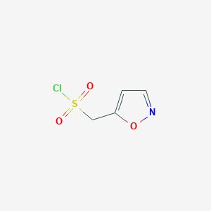 molecular formula C4H4ClNO3S B2927397 (1,2-Oxazol-5-yl)methanesulfonyl chloride CAS No. 1781708-19-7