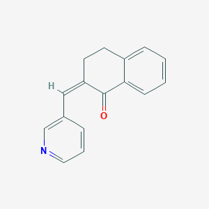 molecular formula C16H13NO B292741 2-(3-pyridinylmethylene)-3,4-dihydro-1(2H)-naphthalenone 