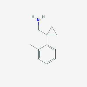 molecular formula C11H15N B2927423 [1-(2-Methylphenyl)cyclopropyl]methanamine CAS No. 886365-78-2