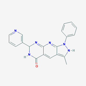 6-methyl-4-phenyl-12-pyridin-3-yl-2,4,5,11,13-pentazatricyclo[7.4.0.03,7]trideca-1(13),2,6,8-tetraen-10-one