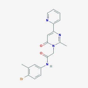 molecular formula C19H17BrN4O2 B2927440 N-(4-bromo-3-methylphenyl)-2-(2-methyl-6-oxo-4-(pyridin-2-yl)pyrimidin-1(6H)-yl)acetamide CAS No. 1251621-79-0