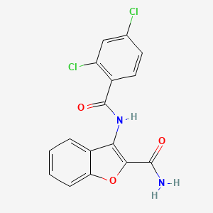 3-(2,4-Dichlorobenzamido)benzofuran-2-carboxamide