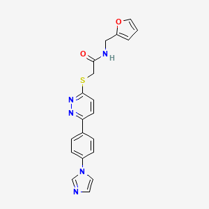2-((6-(4-(1H-imidazol-1-yl)phenyl)pyridazin-3-yl)thio)-N-(furan-2-ylmethyl)acetamide