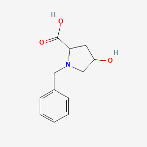 molecular formula C12H15NO3 B2927474 1-苄基-4-羟基-吡咯烷-2-羧酸 CAS No. 691906-35-1