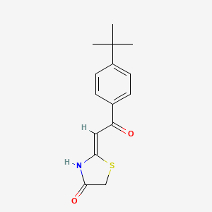 (2Z)-2-[2-(4-tert-butylphenyl)-2-oxoethylidene]-1,3-thiazolidin-4-one