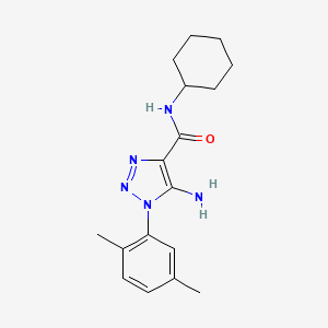 molecular formula C17H23N5O B2927481 5-氨基-N-环己基-1-(2,5-二甲苯基)-1H-1,2,3-三唑-4-甲酰胺 CAS No. 951903-45-0