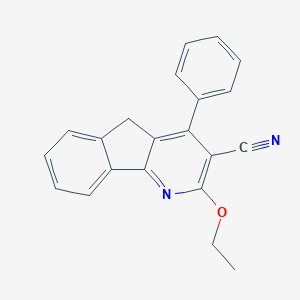 molecular formula C21H16N2O B292749 2-ethoxy-4-phenyl-5H-indeno[1,2-b]pyridine-3-carbonitrile 