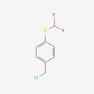 molecular formula C8H7ClF2S B2927501 1-(氯甲基)-4-[(二氟甲基)硫烷基]苯 CAS No. 1221723-34-7