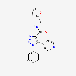 molecular formula C21H19N5O2 B2927507 5-(4-Fluorobenzoyl)-2-[(4-propylpiperazin-1-yl)carbonyl]-4,5,6,7-tetrahydrothieno[3,2-c]pyridine CAS No. 1207030-44-1