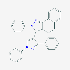 3-(1,3-diphenyl-1H-pyrazol-4-yl)-2-phenyl-3,3a,4,5-tetrahydro-2H-benzo[g]indazole