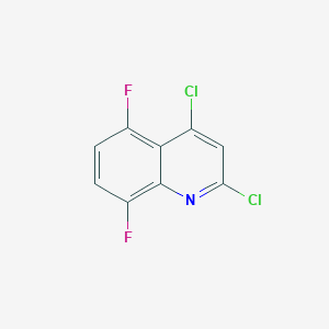 molecular formula C9H3Cl2F2N B2927515 2,4-Dichloro-5,8-difluoroquinoline CAS No. 1367807-93-9