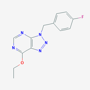 7-Ethoxy-3-[(4-fluorophenyl)methyl]triazolo[4,5-d]pyrimidine