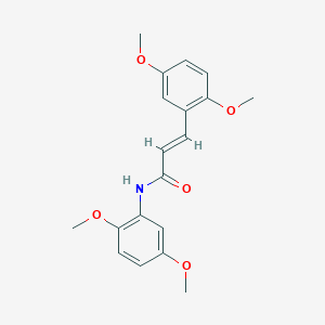 molecular formula C19H21NO5 B2927544 (2E)-N,3-bis(2,5-dimethoxyphenyl)prop-2-enamide CAS No. 343567-85-1