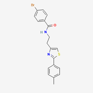 molecular formula C19H17BrN2OS B2927548 4-溴-N-{2-[2-(4-甲基苯基)-1,3-噻唑-4-基]乙基}苯甲酰胺 CAS No. 896609-42-0
