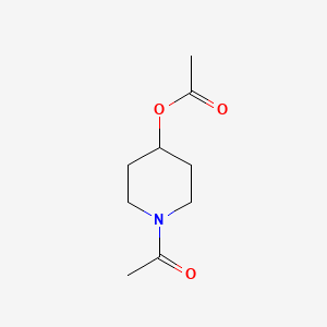 molecular formula C9H15NO3 B2927556 1-乙酰基哌啶-4-基乙酸酯 CAS No. 883733-99-1