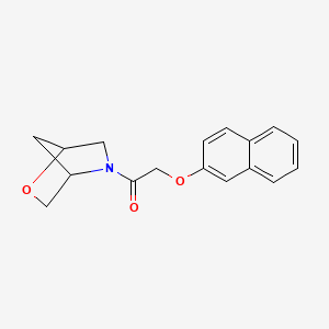 molecular formula C17H17NO3 B2927563 1-(2-Oxa-5-azabicyclo[2.2.1]heptan-5-yl)-2-(naphthalen-2-yloxy)ethanone CAS No. 2034557-94-1