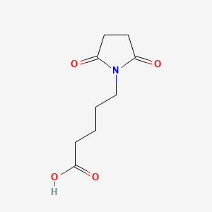 molecular formula C9H13NO4 B2927576 5-(2,5-二氧代吡咯烷-1-基)戊酸 CAS No. 153195-41-6