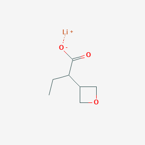 molecular formula C7H11LiO3 B2927586 Lithium;2-(oxetan-3-yl)butanoate CAS No. 2413885-30-8