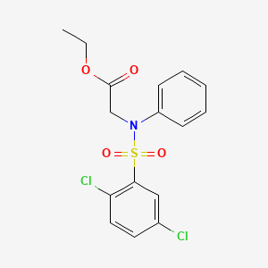Ethyl 2-{[(2,5-dichlorophenyl)sulfonyl]anilino}acetate